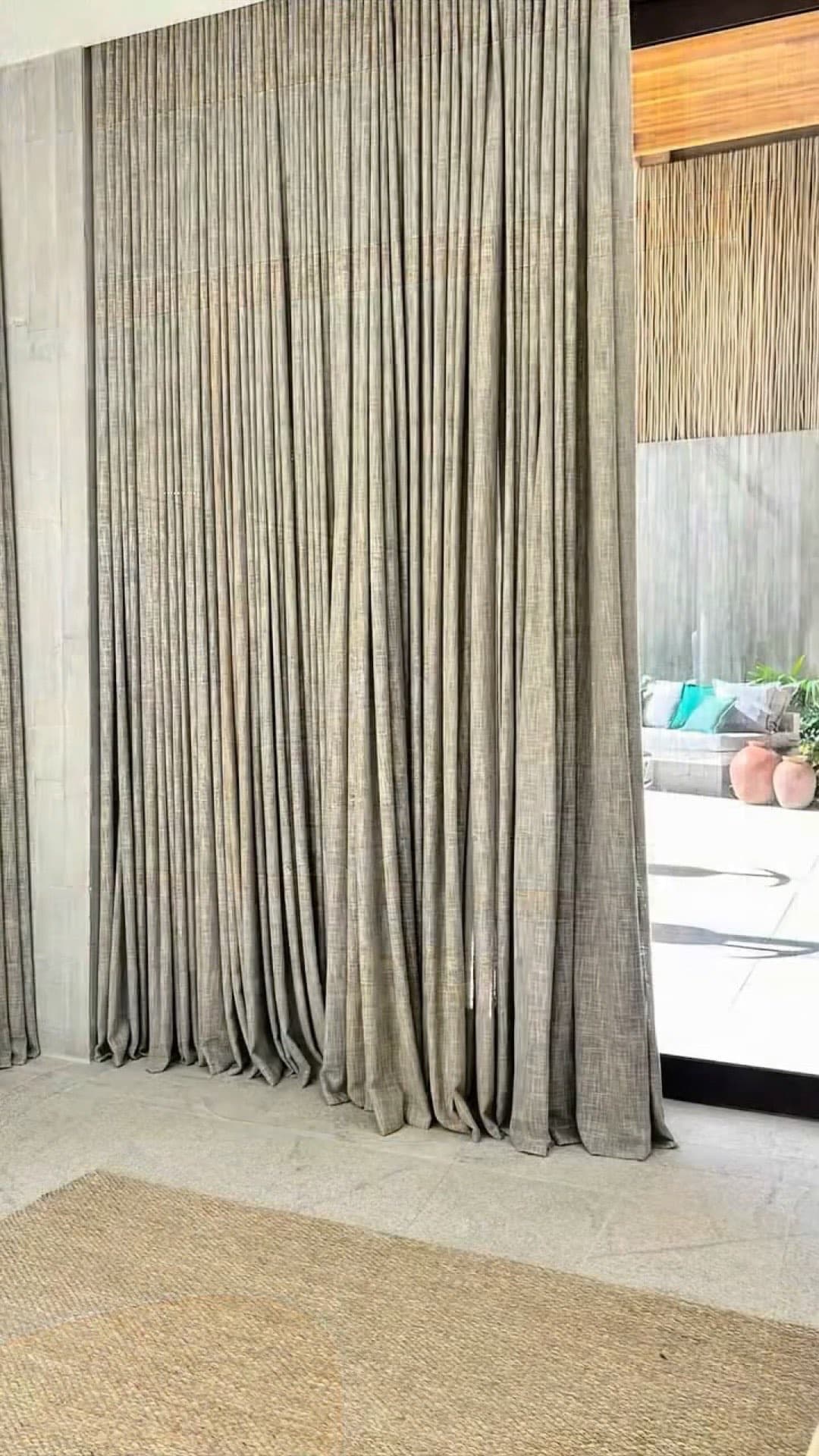Cortinas do projeto Villa Yandara