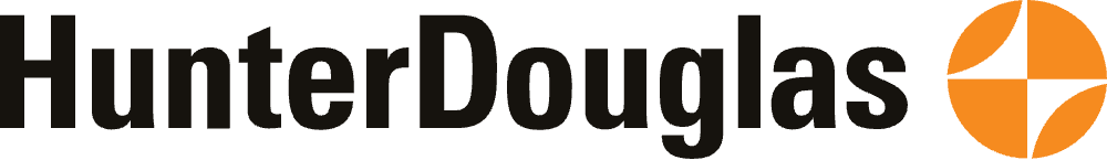 Logo Hunter Douglas, revenda oficial Casablanca
